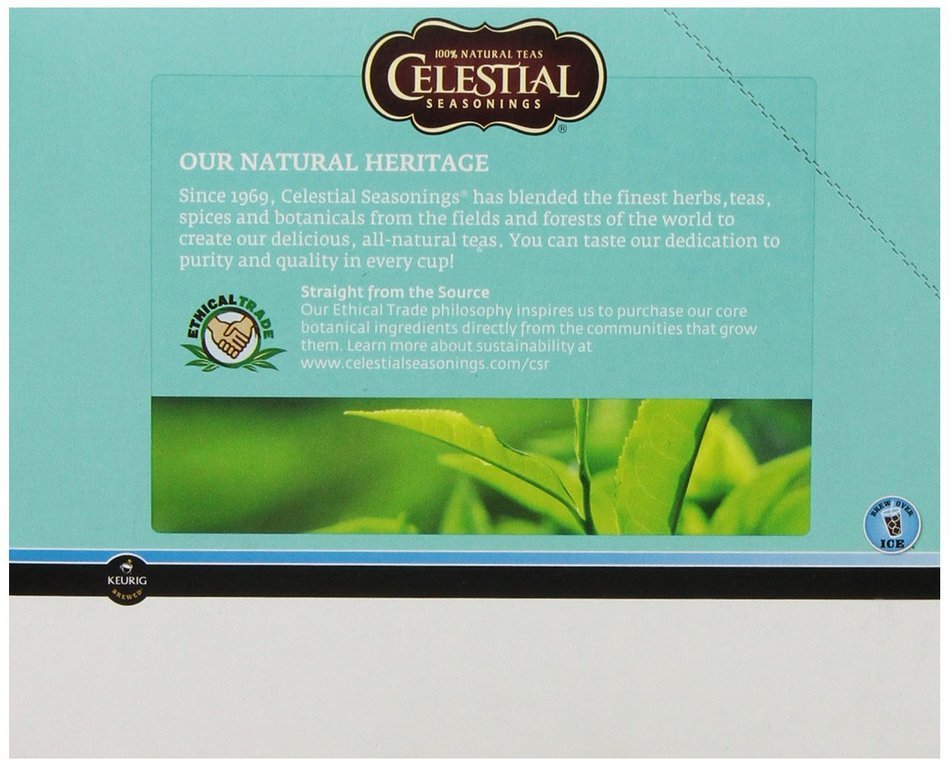 Celestial Seasonings Lemon Zinger Herbal Tea, K-Cup Portion Pack for Keurig K-Cup Brewers, 24-Count N32