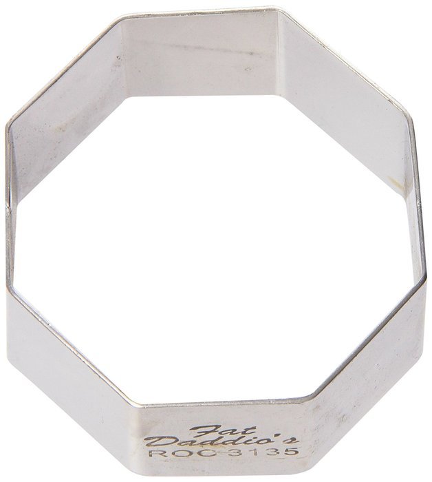 Fat Daddio's Stainless Steel Octagon Cake and Pastry Ring, 8 Inch x 2 Inch