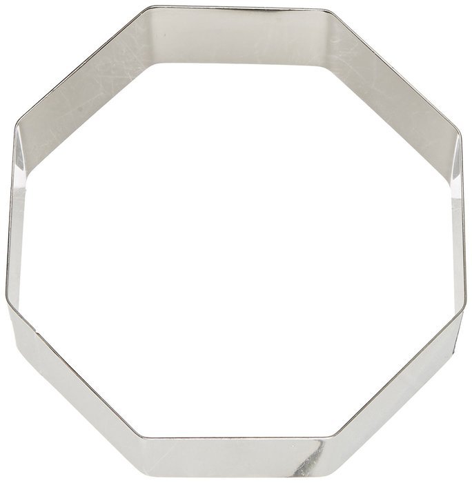 Fat Daddio's Stainless Steel Octagon Cake and Pastry Ring, 8 Inch x 2 Inch N2