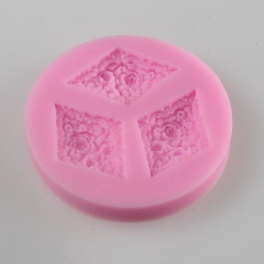 Y&XL&H Three Diamond Shaped Fondant Cake Chocolate Silicone Mold, Decoration Tools Bakeware N4