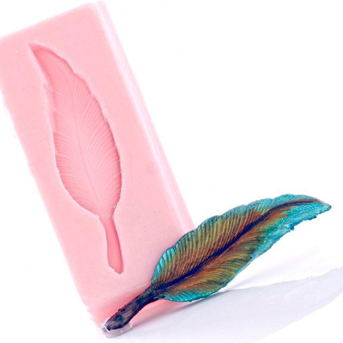 Southwestern Feather Mold Make Your Own Western Chocolate, Fondant, Candy, Resin, Clay, Flexible and Easy to Use. N2