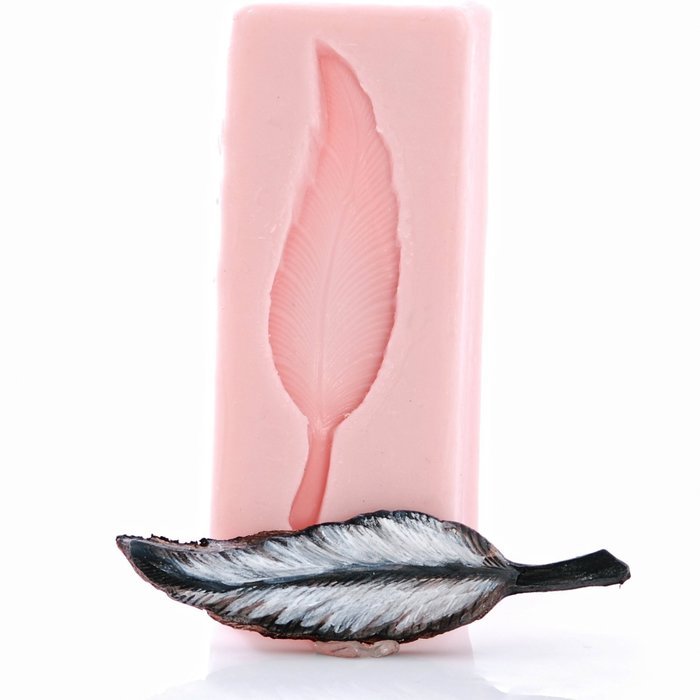Southwestern Feather Mold Make Your Own Western Chocolate, Fondant, Candy, Resin, Clay, Flexible and Easy to Use. N5