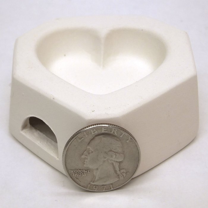 1-1/2" Heart Casting Mold N2