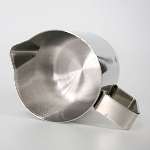 XIDAJE Stainless Steel Milk Pitcher Suitable for Coffee, Latte & Frothing Milk (12 Oz / 350ml) N5