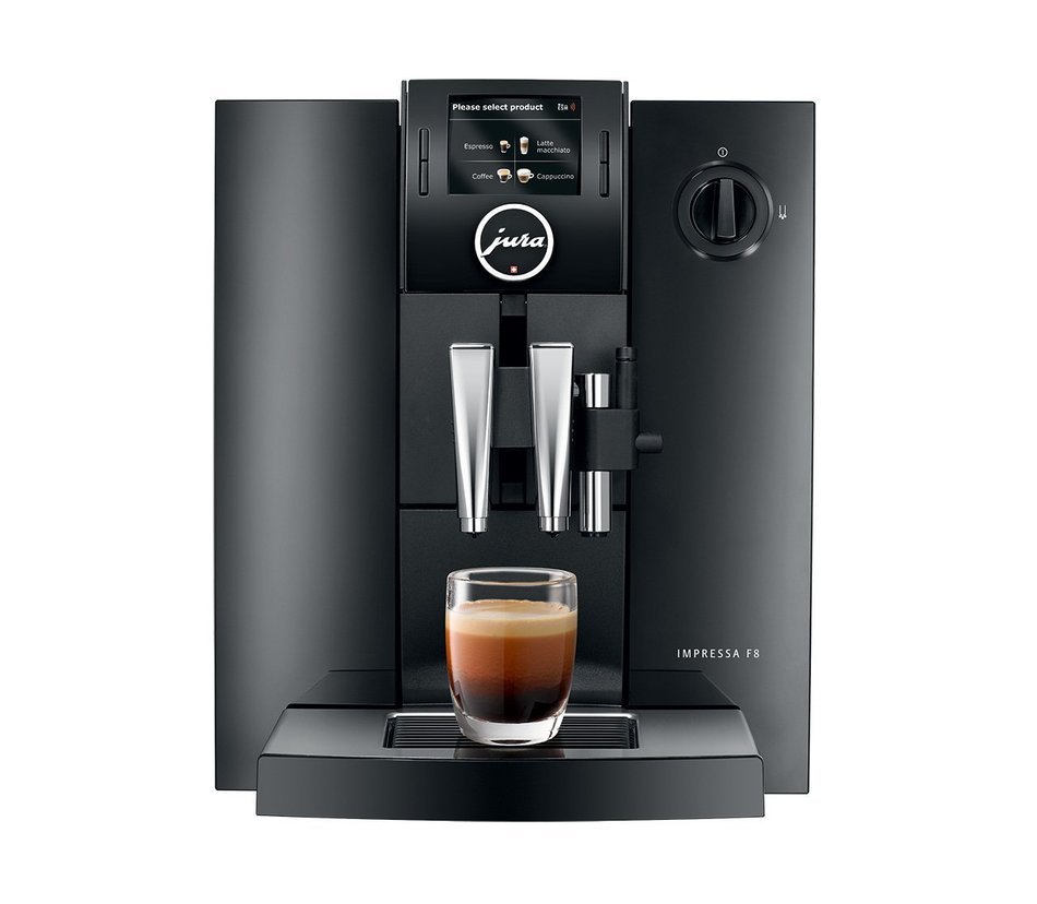 Jura IMPRESSA F8 Automatic Coffee Machine, Black N6