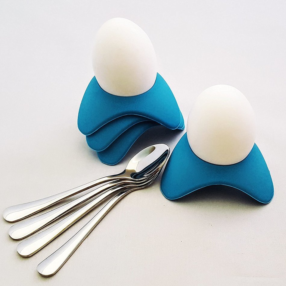 Tea Infuser with Stylish Three Leaf Silicone Handle and Stainless Steel Strainer Ball Filter includes Drip Tray... N37