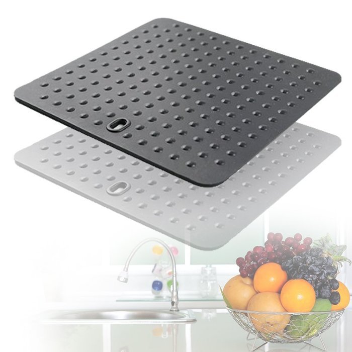 IC ICLOVER 4PCS High Quality Black food Grade Silicone Dot Trivet, Hot Pads Trivet Mats --Non-toxic Silicone Mat... N2