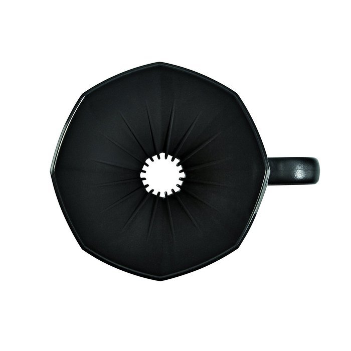 Bialetti 6751 2 Cup Plastic Pourover Coffee Dripper, Black N3