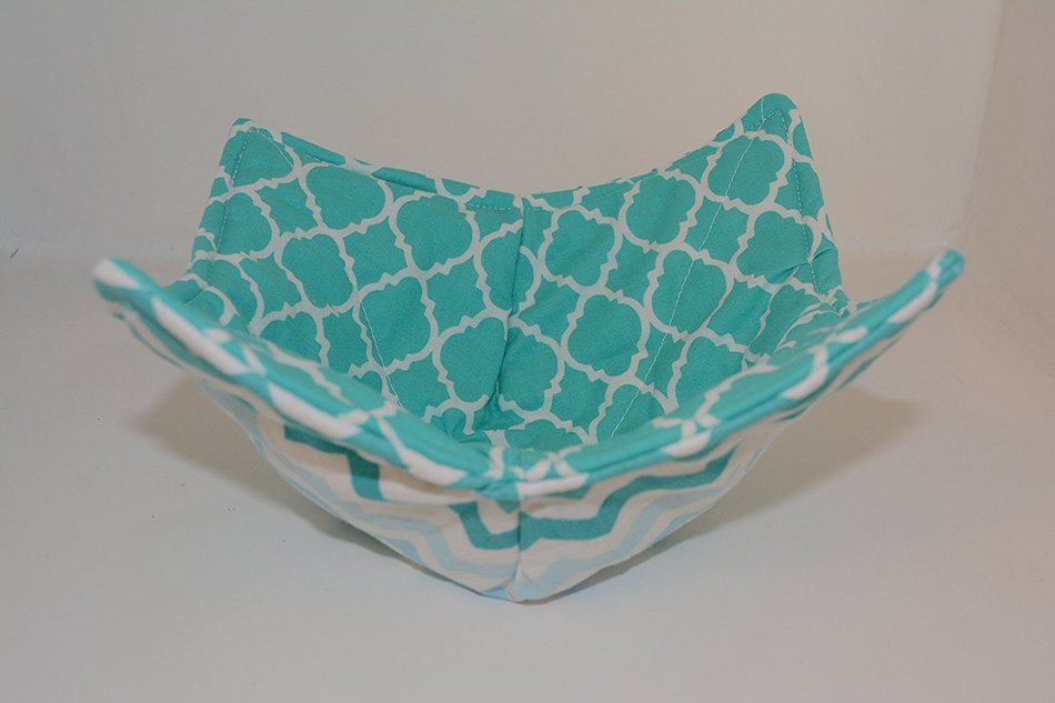 Microwave Bowl Cozies // Reversible // Set of 3 // 1 Small Bowl Cozy // 1 Medium Bowl Cozy // 1 Dinner Plate Cozy... N35