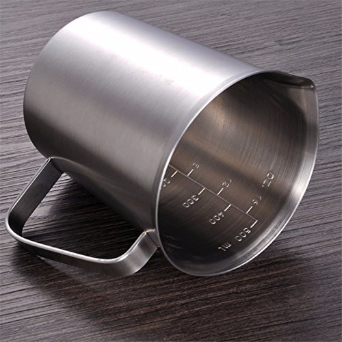 Lautechco Durable Stainless Steel Digital Measuring Cup Scale Measure Cup Kitchen Kitchenware Tools (500ml / 16... N11