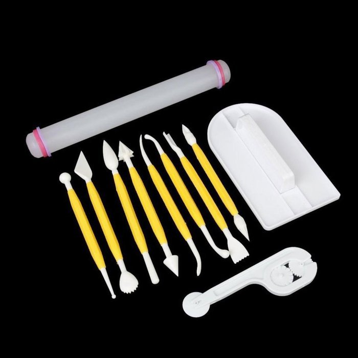 uxcell 14 Sets (46pcs) Cake Decration Tool Set Fondant cake Cutter Icing Plunger Mold Mould Sugarcraft Icing Decorating... N17