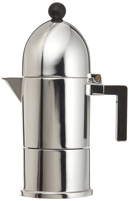 La Cupola Espresso Maker by Aldo Rossi Size: 1 cup, Handle Color: Black N2