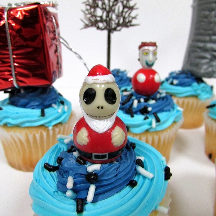 Nightmare Before Christmas Birthday Cupcake Topper Set N4