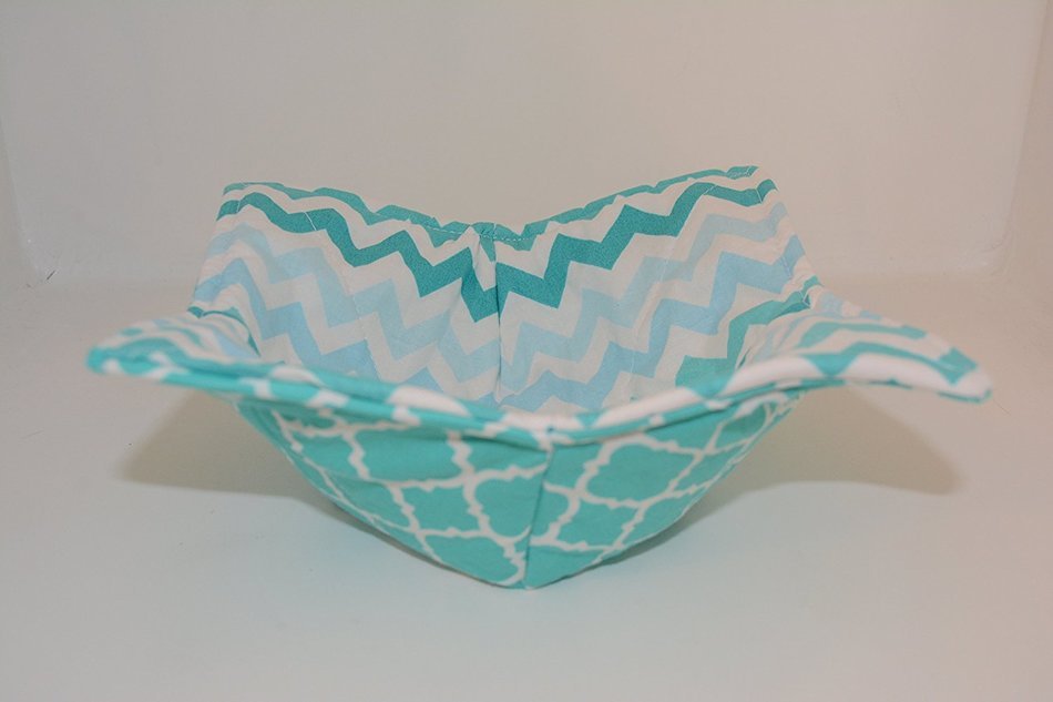Microwave Bowl Cozies // Reversible // Set of 3 // 1 Small Bowl Cozy // 1 Medium Bowl Cozy // 1 Dinner Plate Cozy... N36
