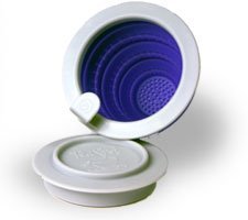 The TeaSpot Tuffy Steeper Silicone Loose Tea Filter Infuser Purple Violet