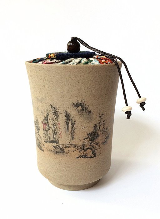 Mini Chinese Ceramic Tea Canister Set Tea Tins Containers Tea Pot / Tea Caddy (CR-1) N13