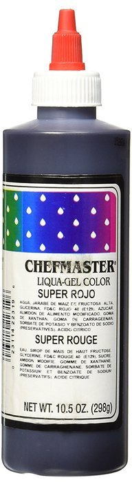 Chefmaster Liqua-Gel Food Color, 10.5-Ounce, Super Red N3
