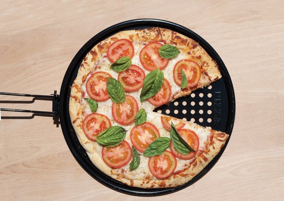 Charcoal Companion Non-Stick 12.75-inch Pizza Grilling Pan