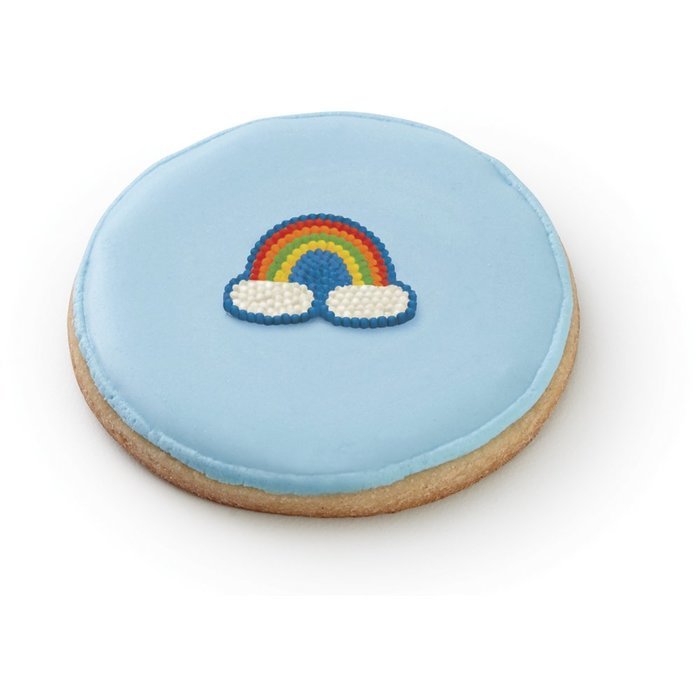 Wilton 710-2126 21 Count Rainbow Mini Icing Decorations, Assorted