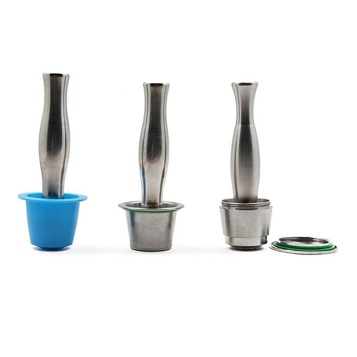RECAPS Stainless Steel Coffee Tamper Filling Tool for Nespresso Machine Refillable Capsule Pressing Coffee Grind... N4