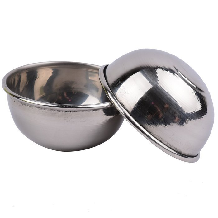 Bath Bomb Ball Molds Bath Fizzies Stainless Steel Molds 2pieces Per 1set D2.56inch/6.5cm N5