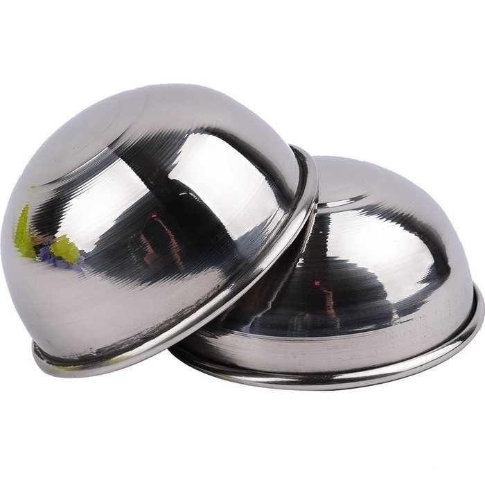 Bath Bomb Ball Molds Bath Fizzies Stainless Steel Molds 2pieces Per 1set D2.56inch/6.5cm N7