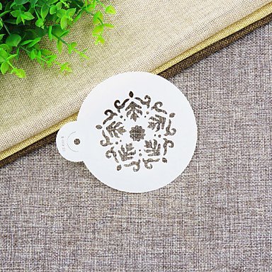 Sher Five Point Rosettes Cake and Cookie Stencil,Cake Supplies Stencil,Stencil Tool Kit Cake Decorating,Set N2