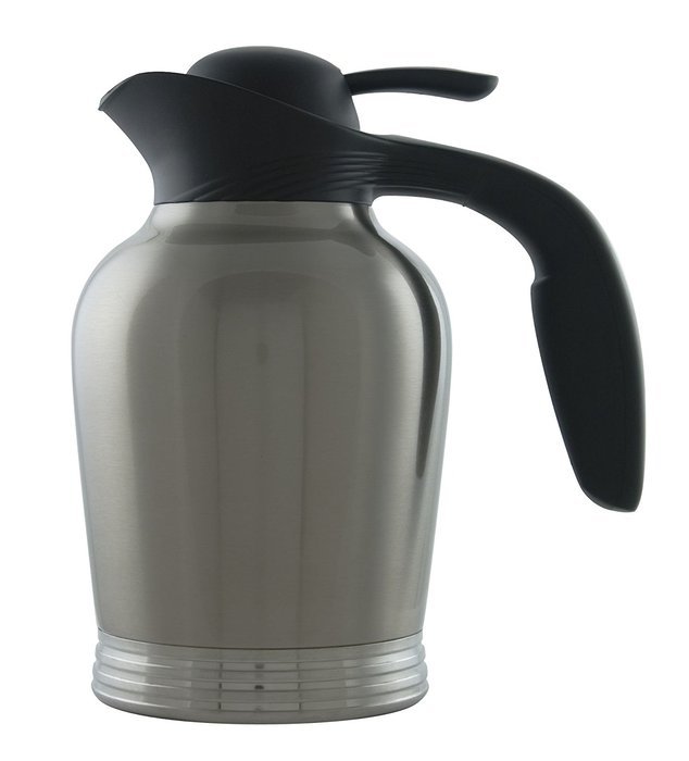 Stanley Commercial 10-00008-000 ErgoServ Carafe, 1.5 Liter (50.7 oz.), Brushed Stainless/Black