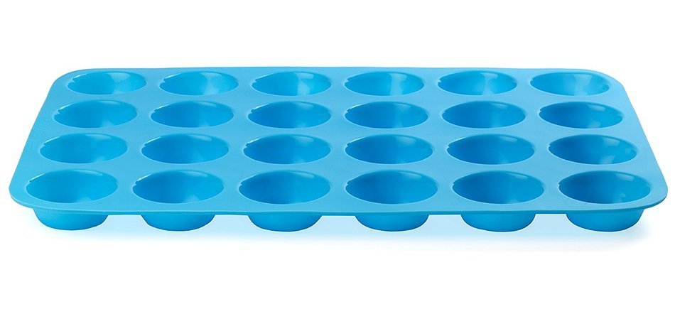 24 Cup Silicone Muffin & Cupcake Baking Pan- Non Stick Silicone Mold- BPA-Free Reusable Bakeware- Heat Resistant... N3