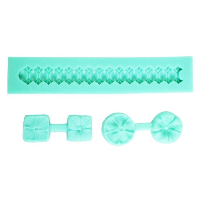 Seven Silicone Icing Mould Flower Trim Bugs Decorative Sugarpaste Cupcake Toppers by Kurtzy TM N2