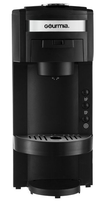 Gourmia GC-150 JavaMaster 2-in-1 K-Cup and Ground Coffee Single Serve Coffee Maker with Hydroforce Extraction... N6