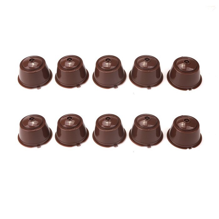 aokur 10pcs Home Kitchen Coffee Filter Tools Stainless Steel Mesh Refillable Reusable Coffee Capsules For Dolce...