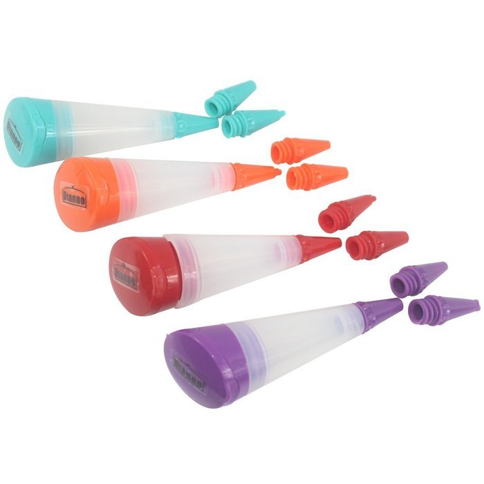 Dianoo Cake Decorative Pen, Silicone Cupcake Decorating Pen, Dessert Decorating Tools, 3PCS (the colors will be... N9