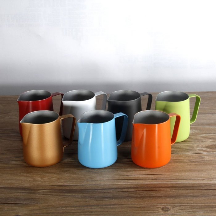 350ML Thick Stainless Steel Coffee Frothing Milk Latte Expresso Art Jug Pitcher - Green , As Described N19