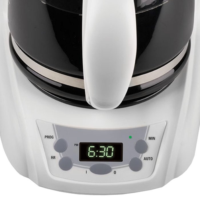 Black & Decker DLX1050B 12-Cup Programmable Coffeemaker with Glass Carafe, Black N5
