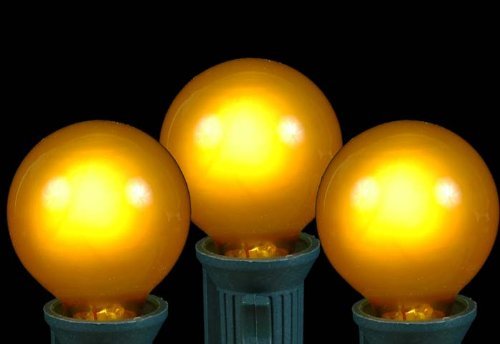 Novelty Lights, Inc. G40-E12-5W-S-FR Globe Outdoor Patio Party Christmas Replacement Bulbs, Frosted White, 25... N22