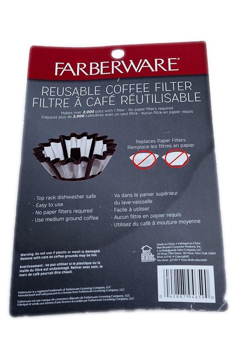 Fabberware Reusable Coffee Filter, 3-Pack