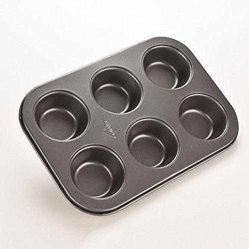 reentry-phenomenon 6-Cups Metal Non Stick Cupcake Mold Tray Tin