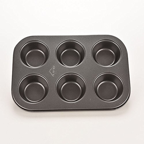 reentry-phenomenon 6-Cups Metal Non Stick Cupcake Mold Tray Tin N2