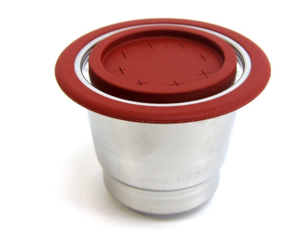 Mister Barista Stainless Steel Metal Refillable Nespresso Coffee Capsule - Reusable Coffee Pods With Silicone... N4