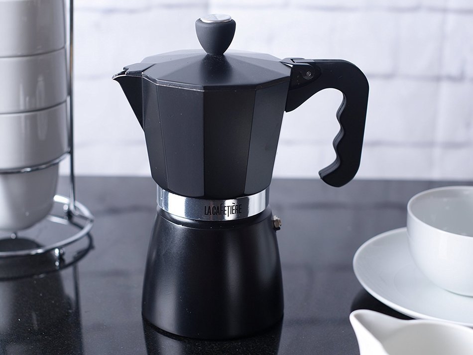 La Cafetiere Black Classic 6 Cup Stovetop Espresso