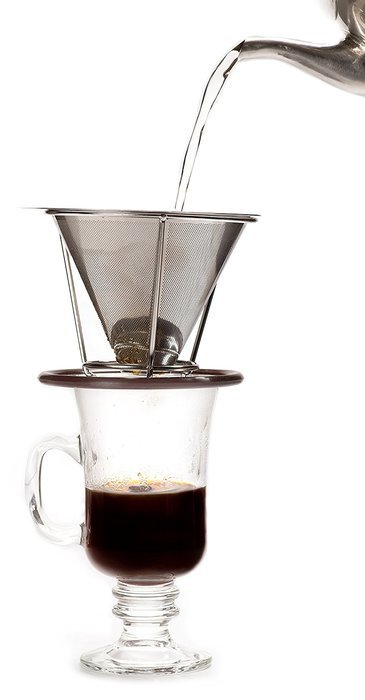 Chef Essential Stainless Steel Permanent Coffee Filter / Pour Over Cone Dripper N3