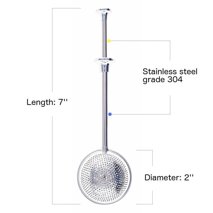 Vivian Stainless Steel Long Handled Tea Ball Strainer Tea Infuser N6