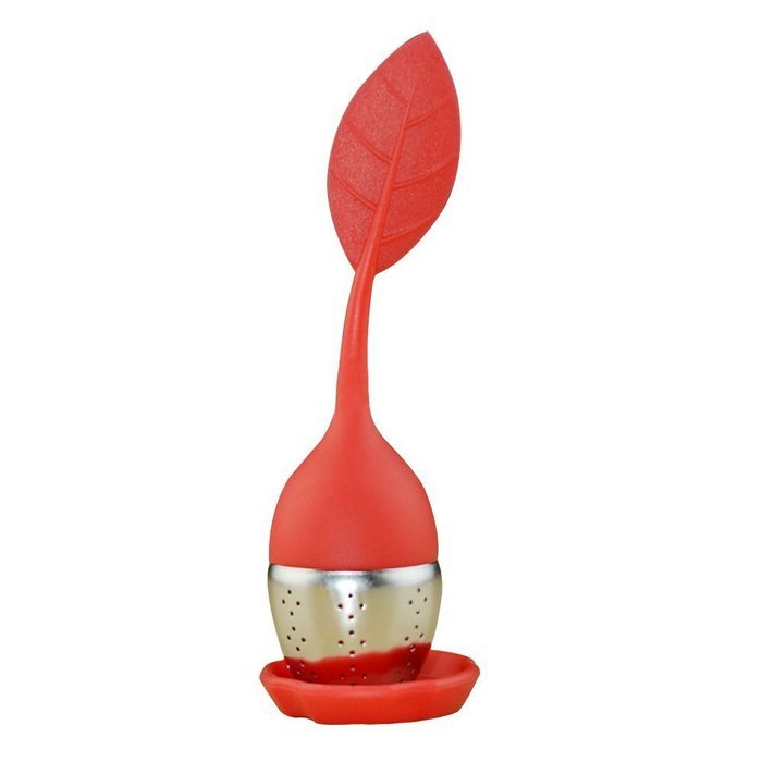 Kaimao Tea Strainer / Tea Infuser Easy to Use and Clean with Silicone Base 6.2(L)x1.8(W)inches---Blue N3