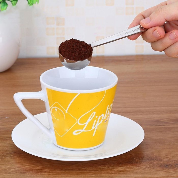 Premium Coffee Scoop, Anxinke 15ML Stainless Steel Measuring Coffee Spoon with Long Handled N7