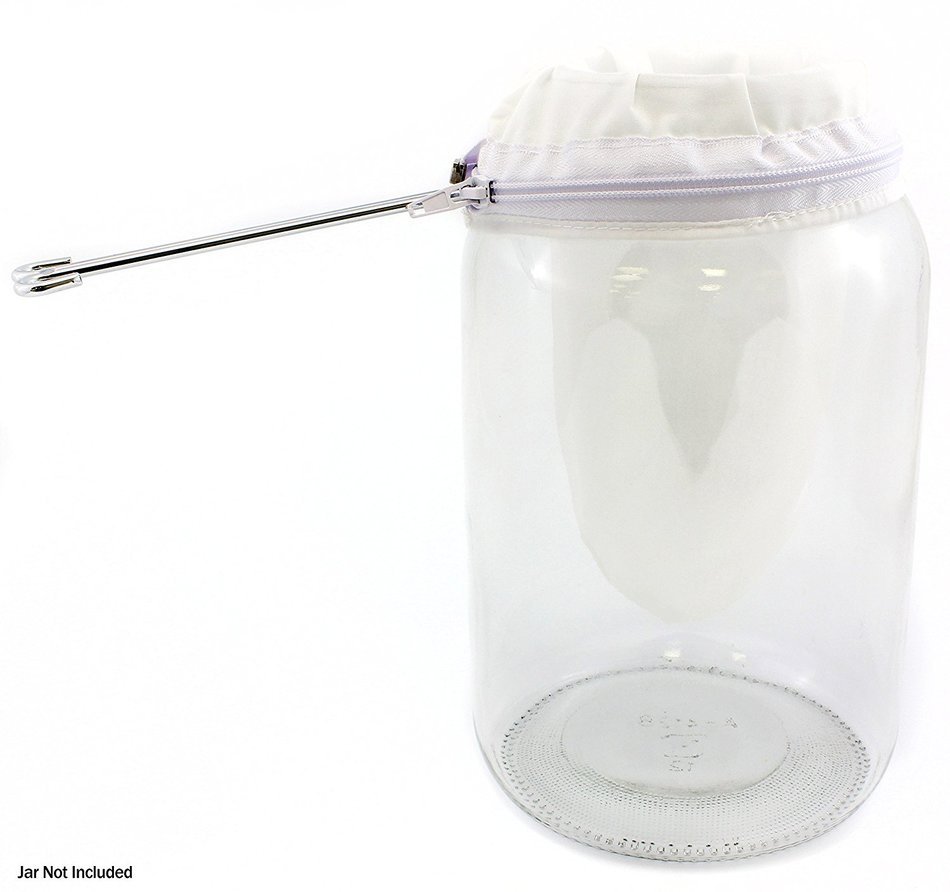 Thai Iced Tea Filter, Traditional Stainless Steel Thai Tea Strainer with Zipper Removable Strainer Sock N7