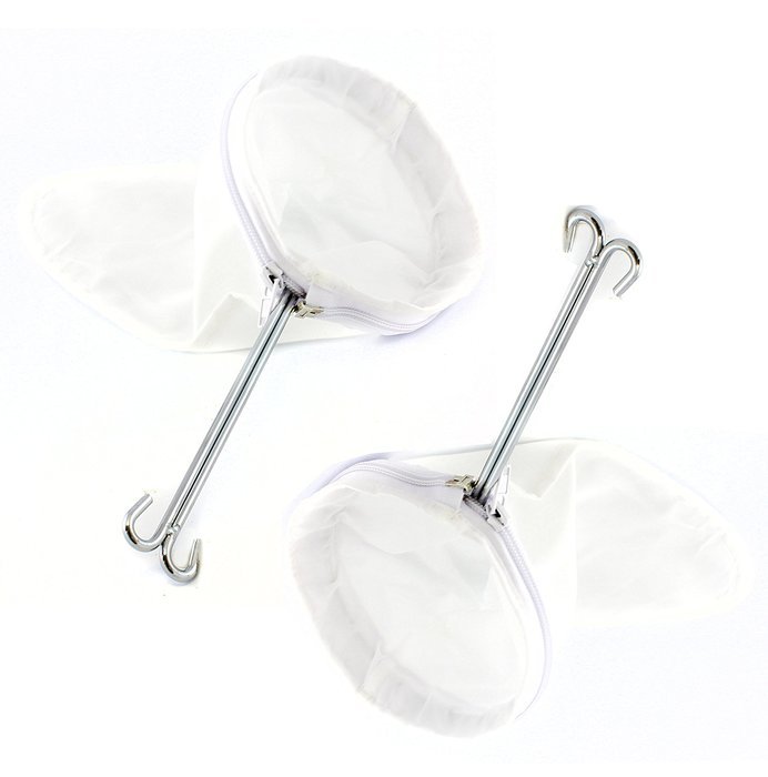 Thai Iced Tea Filter, Traditional Stainless Steel Thai Tea Strainer with Zipper Removable Strainer Sock N8