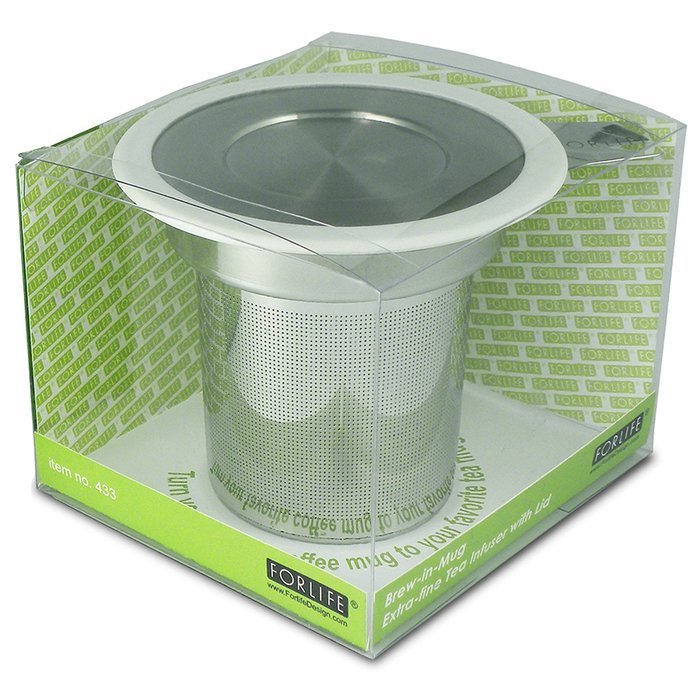 FORLIFE Brew-in-Mug Extra-Fine Tea Infuser with Lid N8