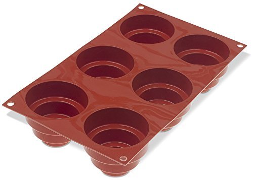 Silikomart Orange Non Stick Round Wonder Cake 6 cav N3