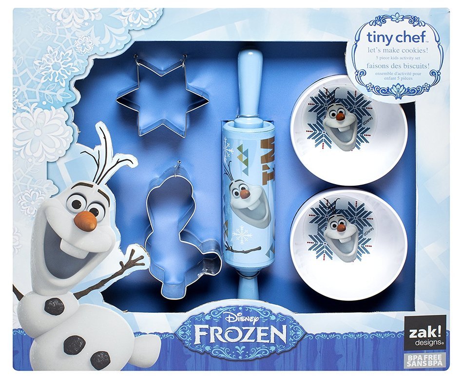 Zak! Designs 4-Piece Tiny Chef Cupcake Baking Set with Elsa & Anna from Frozen